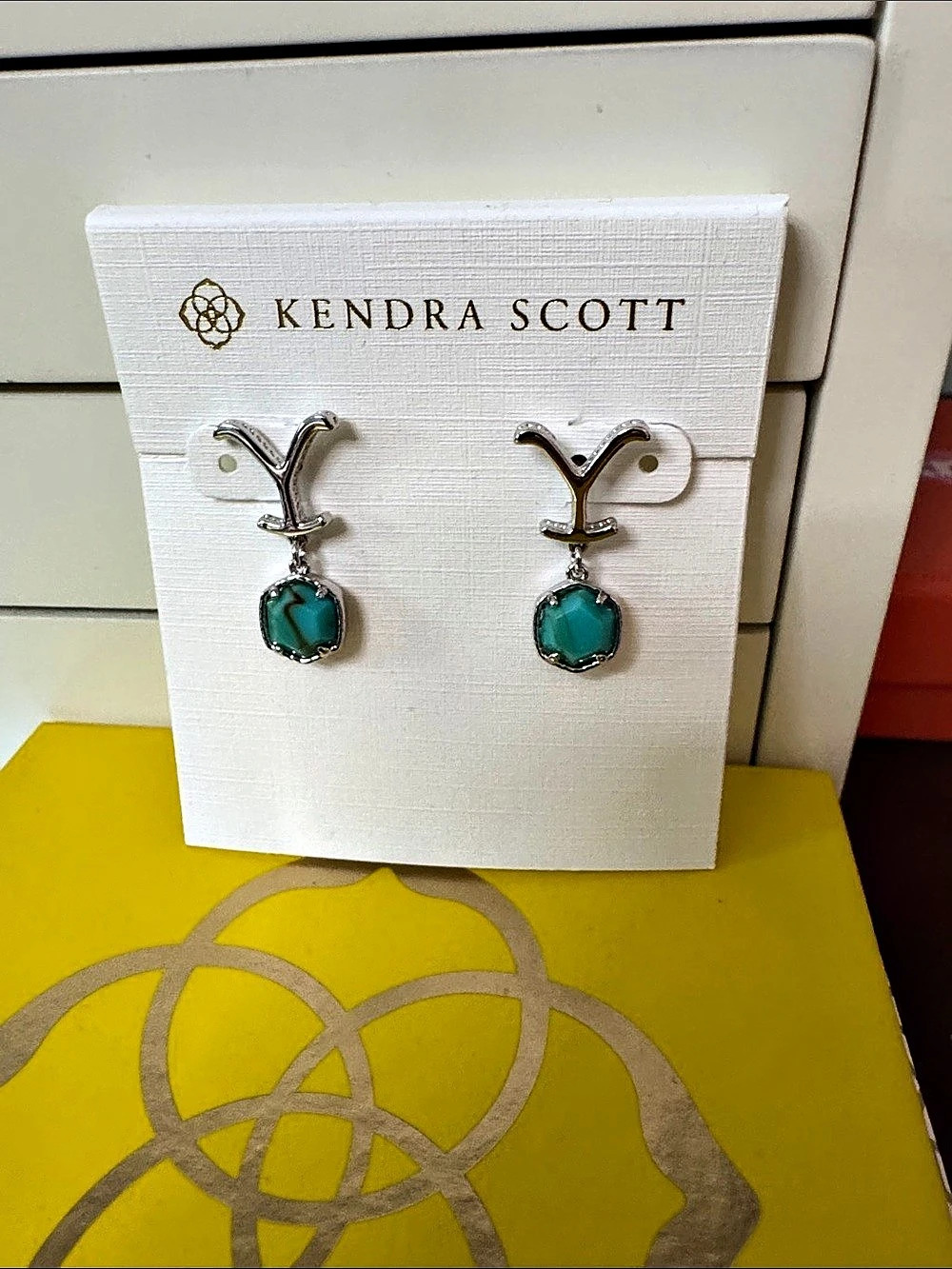 Kendra Scott Yellow Rose by Kendra Scott x Yellowstone Dutton Drop Earrings